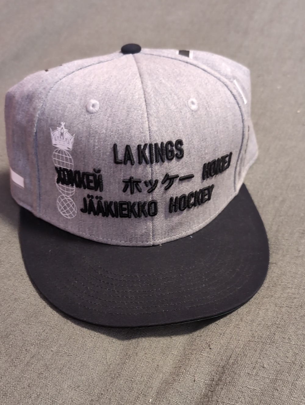 Adidas Grey and Black LA Kings Japanese Cap